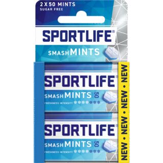 Sportlife Smashmint 2-pack sugar free mints
