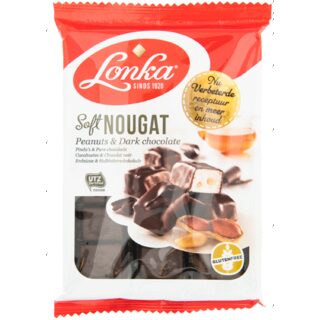 Lonka Soft nougat pinda's & pure chocolade
