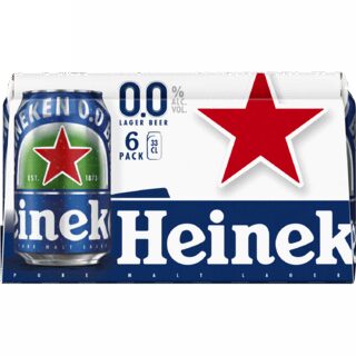 Heineken Premium pilsener 0.0 6-pack