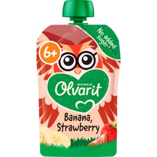 Olvarit Knijpfruit 6+ mnd banaan aardbei