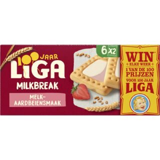 Liga Milkbreak melk aardbeiensmaak