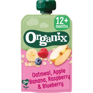Organix Knijpfruit haver appel banaan 12+m
