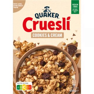 Quaker Cruesli cookies & cream
