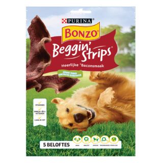 Bonzo Beggin' strips baconsmaak hondensnack