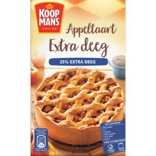 Koopmans Mix voor appeltaart met extra deeg