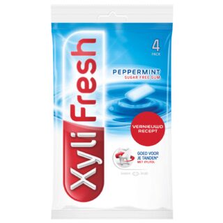 Xylifresh Peppermint gum sugarfree 4-pack