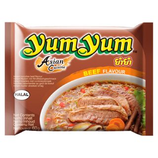 Yum Yum Beef flavour instant noodles