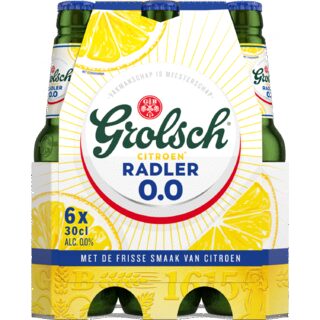 Grolsch Radler citroen alcoholvrij 0.0 6-pack