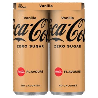 Coca-Cola Zero sugar vanilla 4-pack