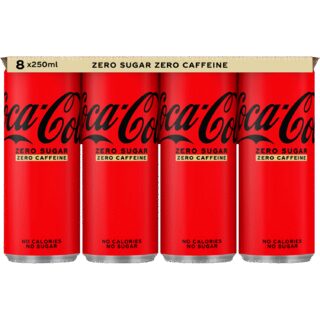 Coca-Cola Zero sugar zero caffeïne 8-pack